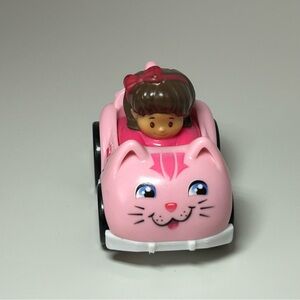 Fisher-Price little people Mia kitty car pink rare 2015